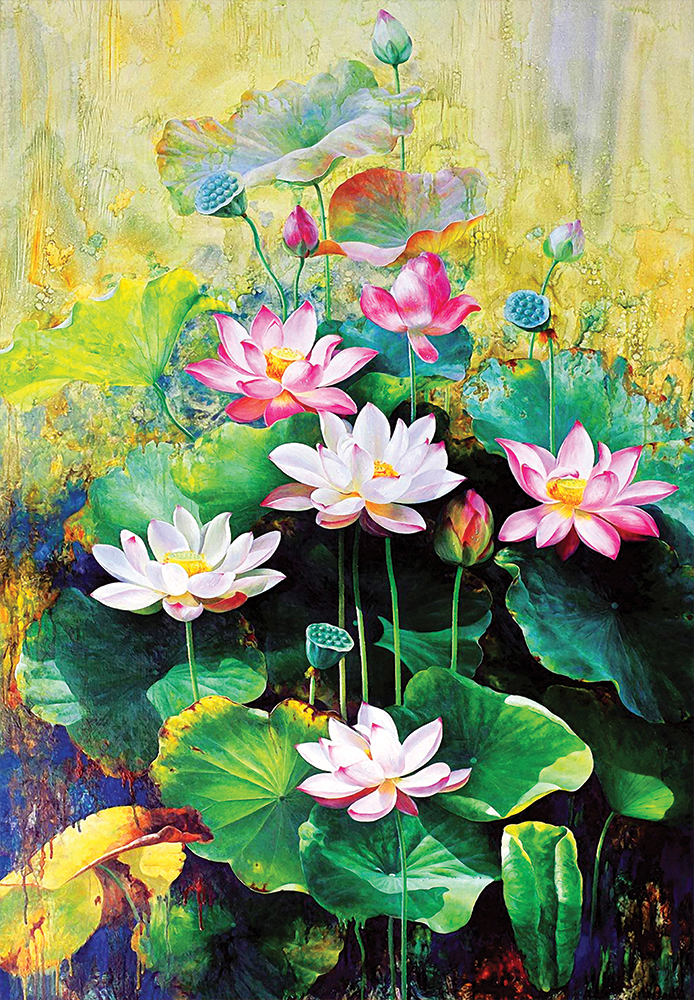 활짝 핀 연꽃의 우아한 자태(PK2000_3231)