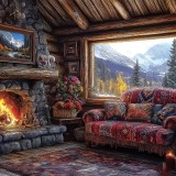 벽난로가 있는거실(BB5328)