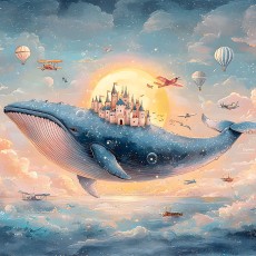 고래와 아름다운성(미니)(PK500_MI3701)